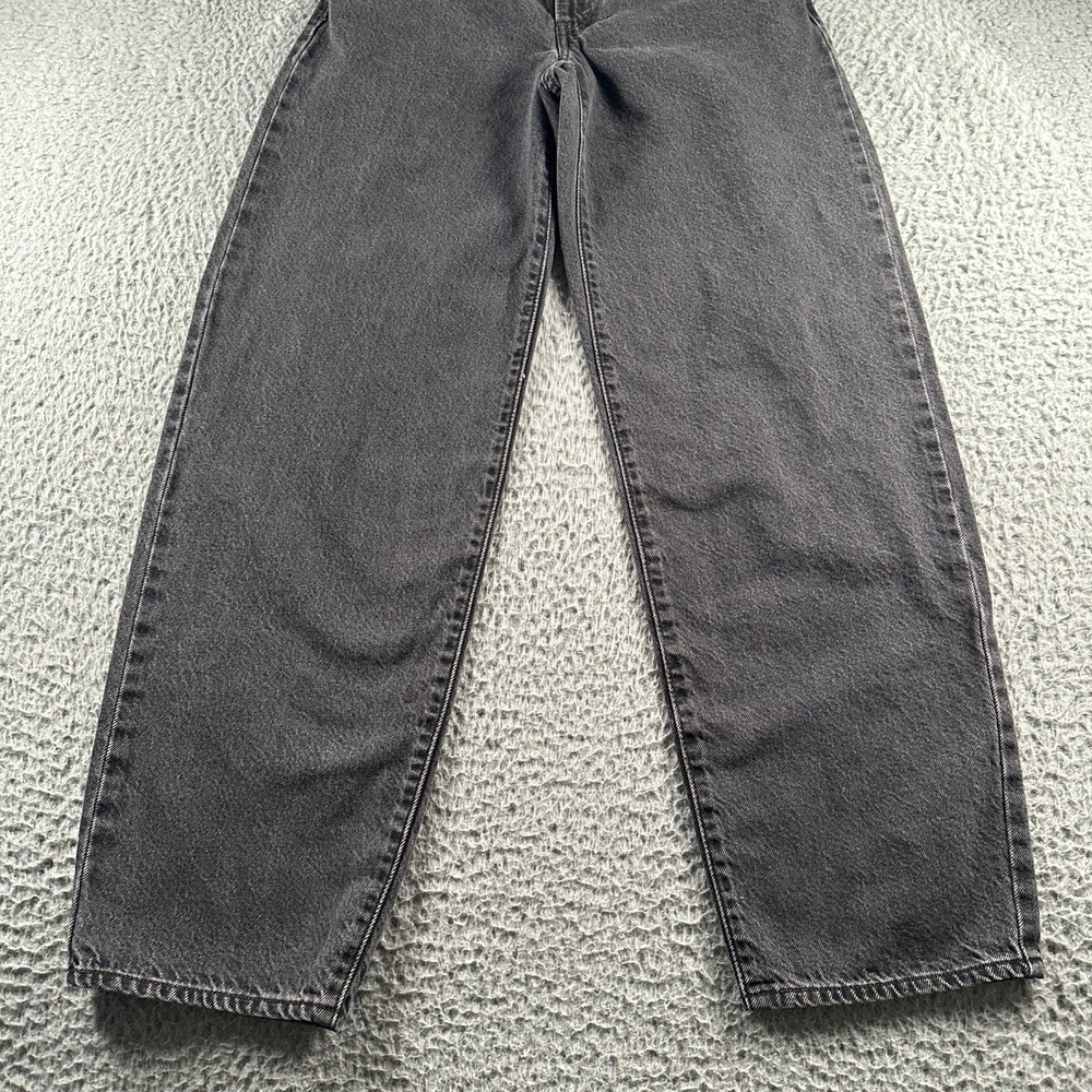 Levis Jeans Womens 25 Baggy Dad W25 L30 Black Washed High Rise‎ Straight Relaxed - Picture 3 of 16